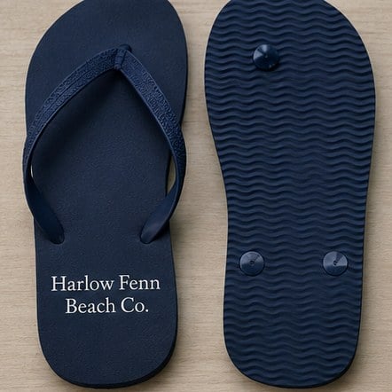 Classic Rubber Flip-Flops with custom branding