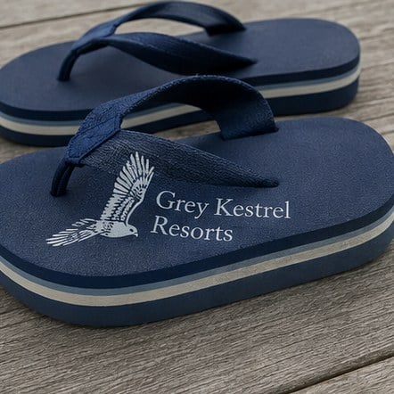 Cushioned Sole Flip-Flops with custom branding