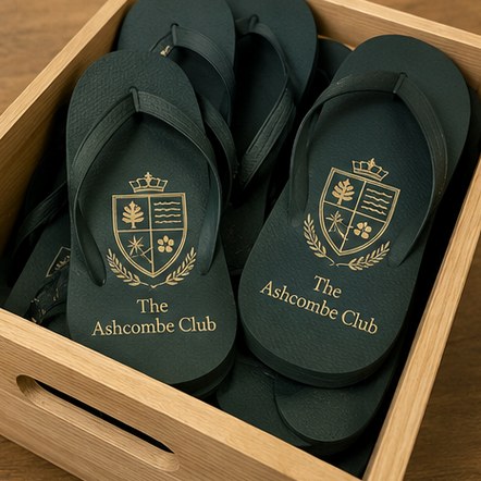 Customized flip-flops for festivals and activations