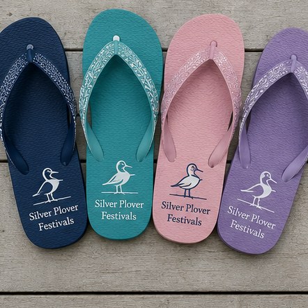 Customized flip-flops for retail and beach ranges